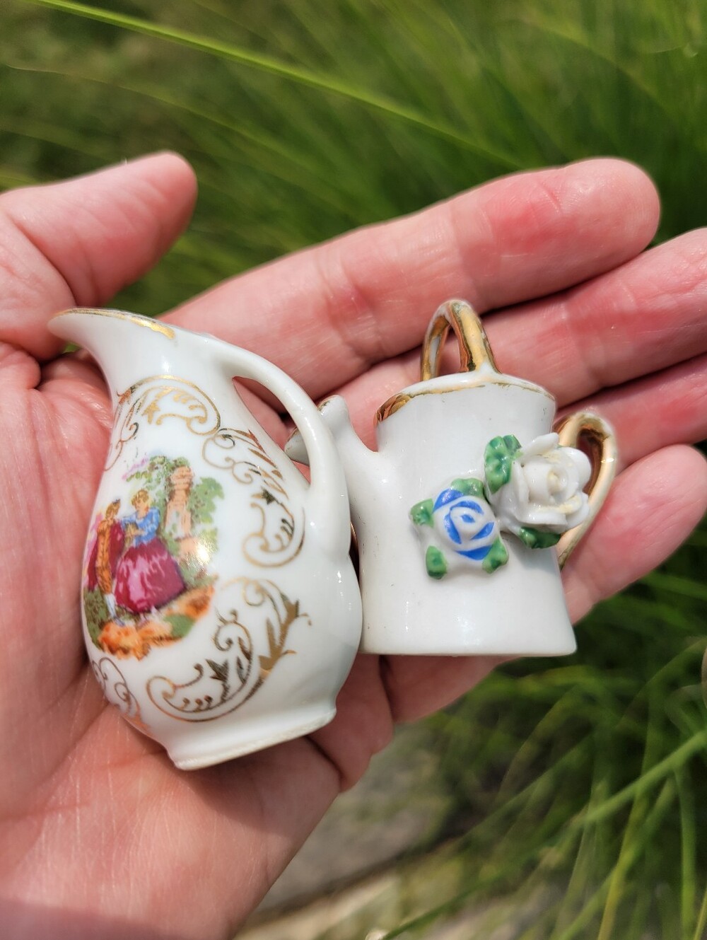 Sweet Smalls! Pretty Floral Vintage Items ~ Enesco ~ Japan ~ Pitcher Vase